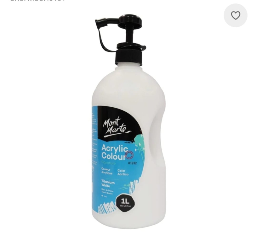 Titanium white Acrylic Paint
