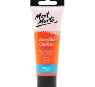 Orange acrylic paint