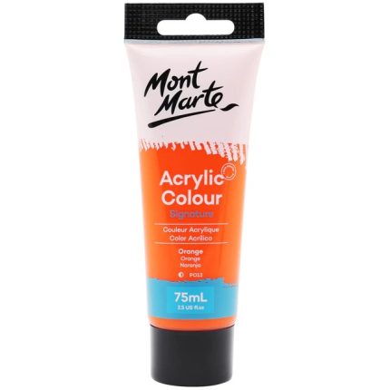 Orange acrylic paint