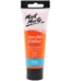 Orange acrylic paint
