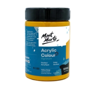 Yellow deep acrylic paint