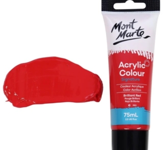 brilliant Red Acrylic 75mls 3