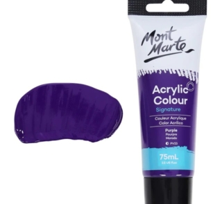 purple acrylic 75mls 3