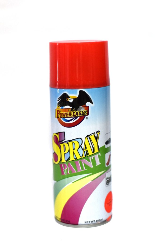 Red spray paint