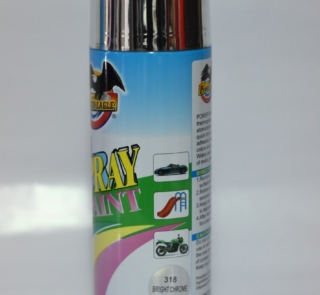 bright chrome spray