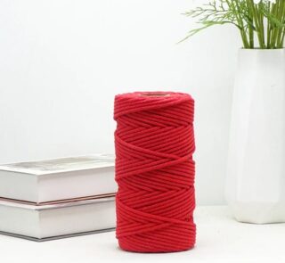5mm red macrame rope image