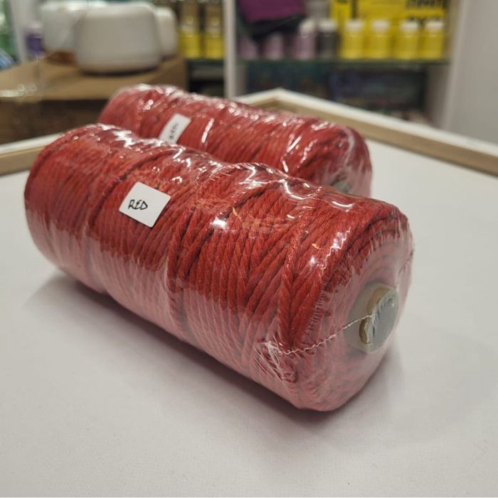 Macrame 5mm Red image 3