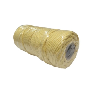 Macrame 5mm pale yellow image 2