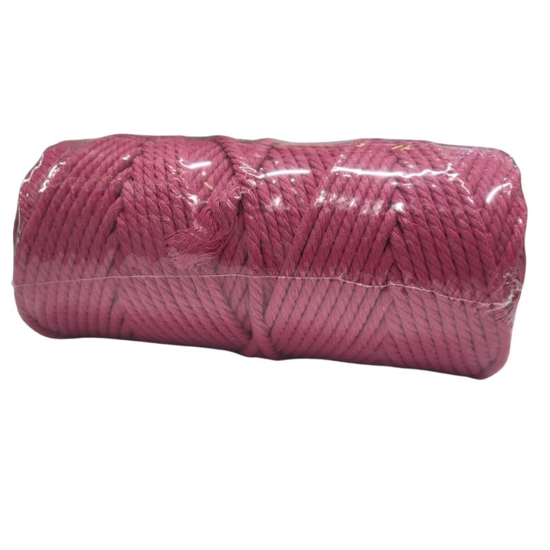 Macrame 5mm rose red image 1