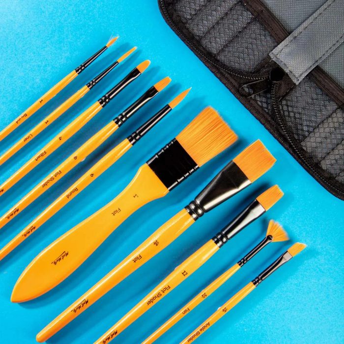 Mont Marte Acrylic Brush Set in Wallet Signature 11pc 2