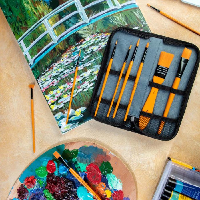 Mont Marte Acrylic Brush Set in Wallet Signature 11pc 7