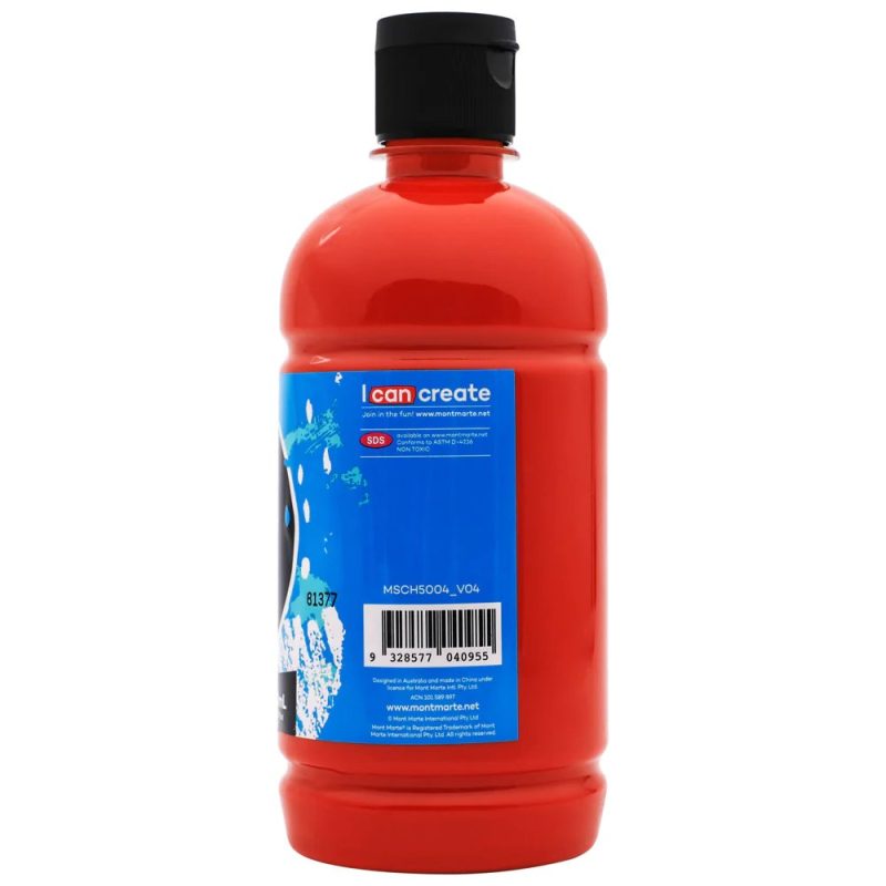Mont Marte Acrylic Colour 500ml 16.9oz Signature MSCH5004 V04 B