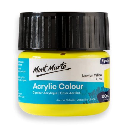 Acrylic Colour Paint Signature 100ml - Lemon Yellow