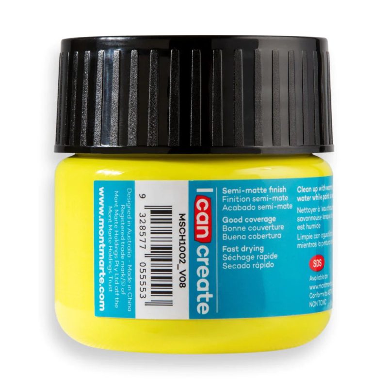 Mont Marte Acrylic Colour Paint Signature 100ml Tube LemonYellow picture 3