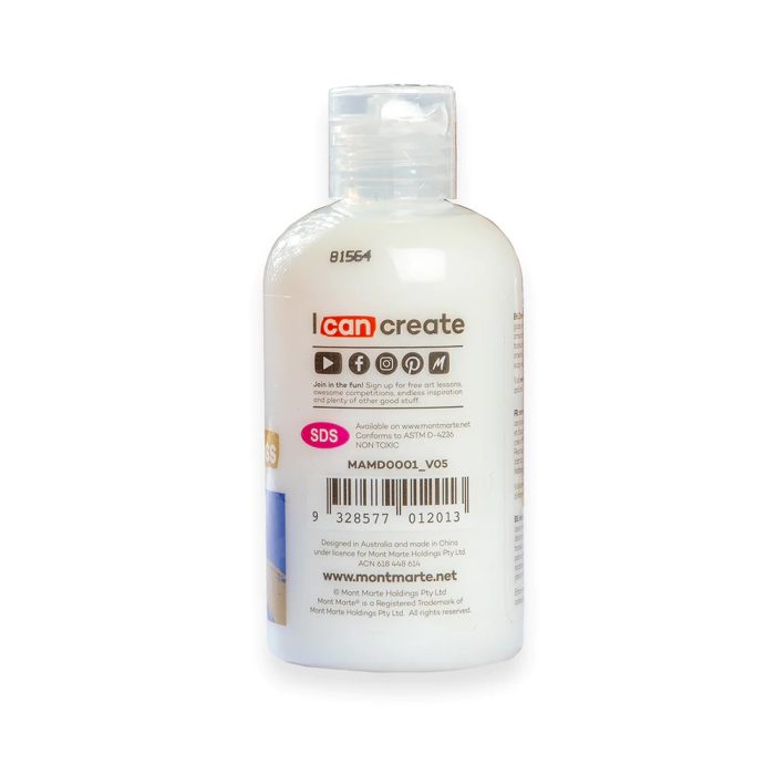 Mont Marte Acrylic Medium Gloss Premium 135ml 4.6oz MAMD0001 V05 B