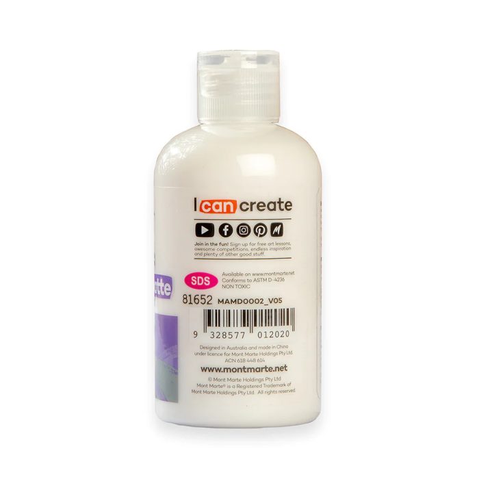 Mont Marte Acrylic Medium Matte Premium 135ml MAMD0002 V02 B