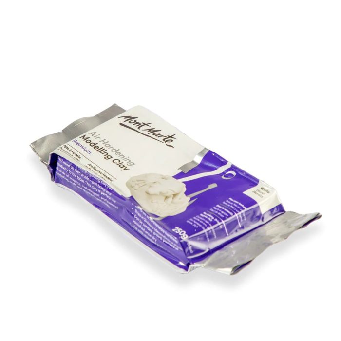 Mont Marte Air Hardening Modelling Clay Premium 250g 8.8oz White MMSP0030 Angle