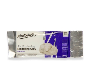 Mont Marte Air Hardening Modelling Clay Premium 250g 8.8oz White MMSP0030 F
