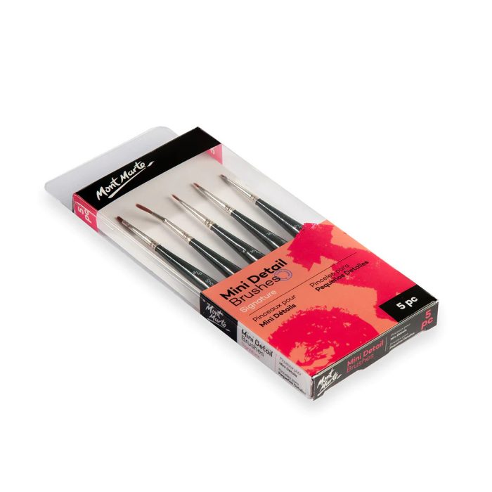 Mont Marte Mini Detail Brushes Signature 5pc BMHS0033 A 1