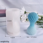 Spiral Shape Candle Silicone mold - XC806-25