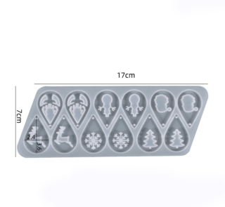 XCJW304 Earring Pendant Silicone Mold