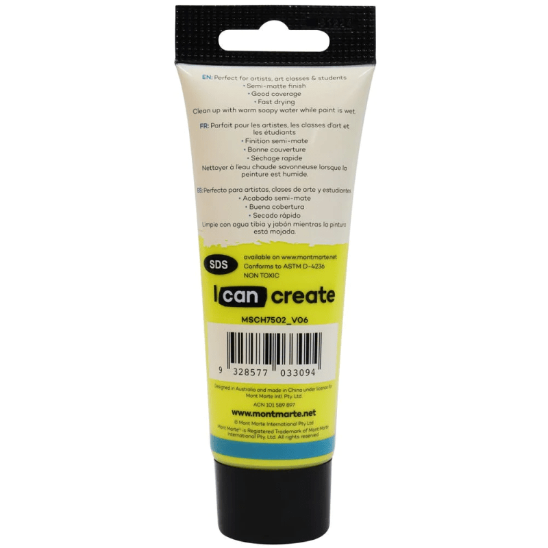 acrylic colour paint signature 75ml 2 54oz lemon yellow picture 2