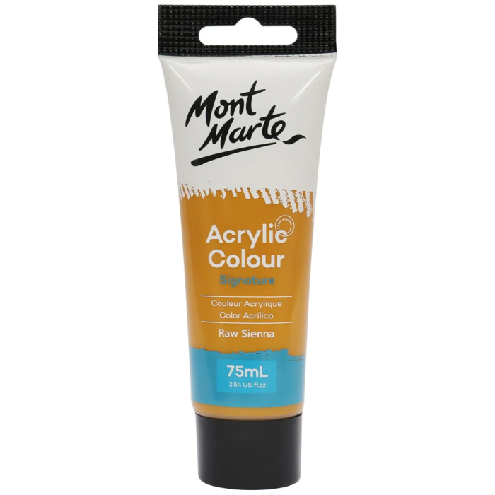 acrylic colour paint signature 75ml 2 54oz raw sienna picture