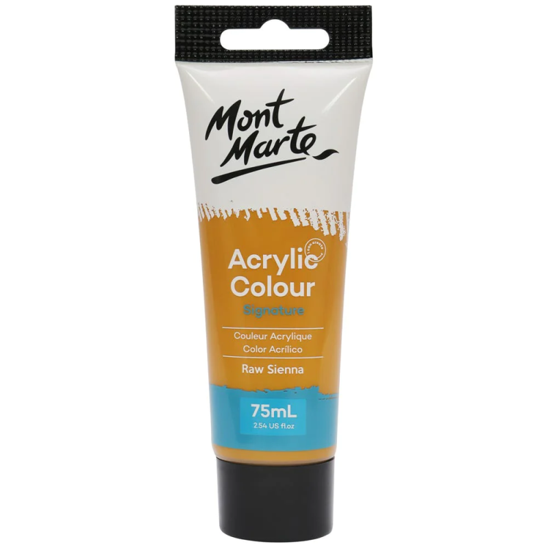 acrylic colour paint signature 75ml 2 54oz raw sienna picture