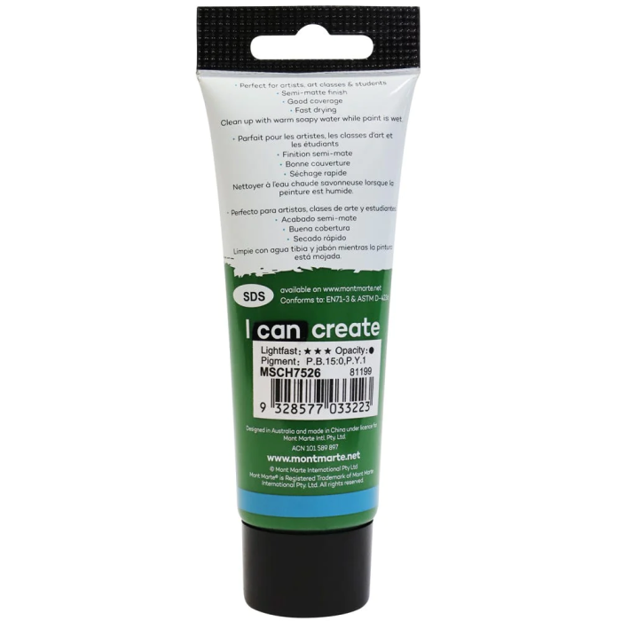 acrylic colour paint signature 75ml 2 54oz sap green picture 2