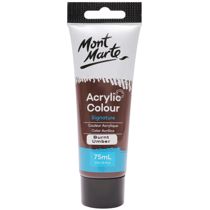acrylic colour paint signature 75ml burnt umber picture 1