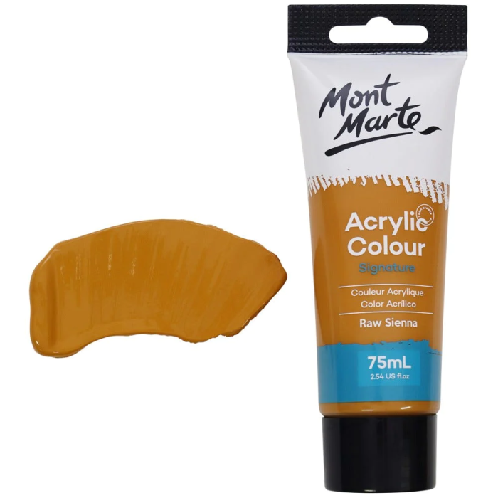 acrylic colour paint signature 75ml raw sienna picture