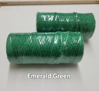emerald green macrame rope 3mm image 1