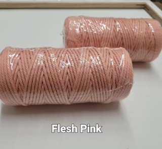 flesh pink macrame rope 3mm image 1