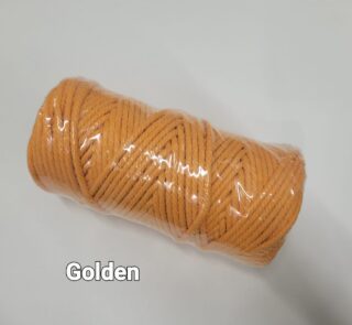 golden macrame rope 5mm image 1