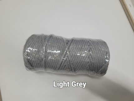 Macrame Rope 5mm- Light Grey