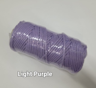 light purple macrame rope 5mm image 2