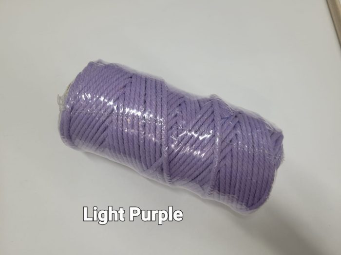 light purple macrame rope 5mm image 2