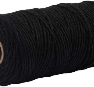 macrame rope black 2