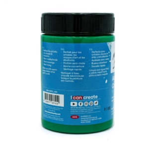 mont marte acrylic colour paint signature 300ml 10 1oz mid green back