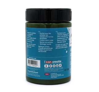 mont marte acrylic colour paint signature 300ml 10 1oz olive green back