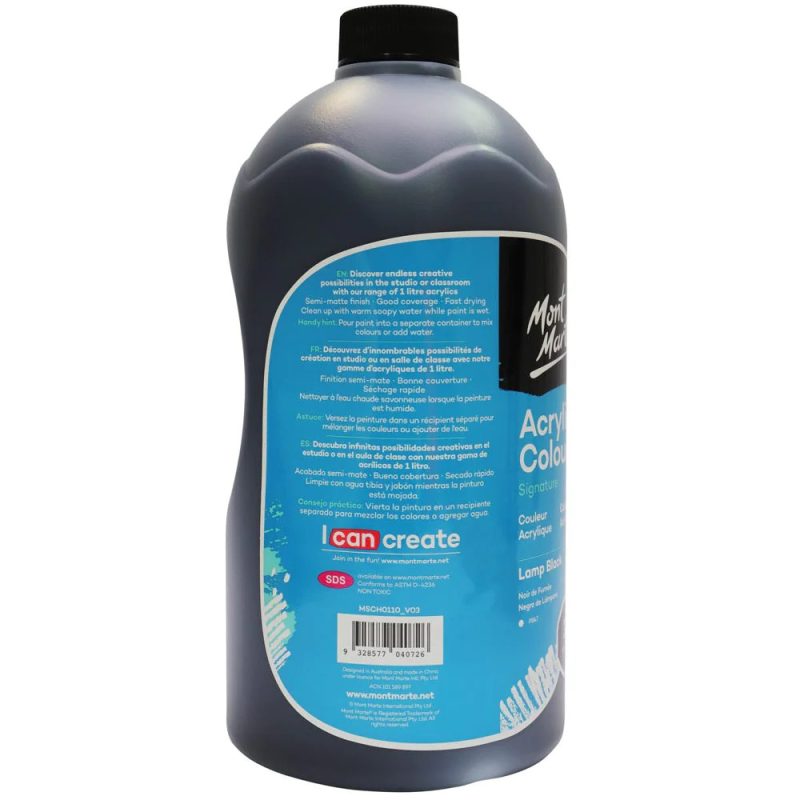 mont marte acrylic colour signature 1l 33 8oz lamp black 4 2160x
