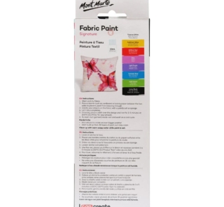 mont marte fabric paint set signature 8pc x 20ml 0 7oz back