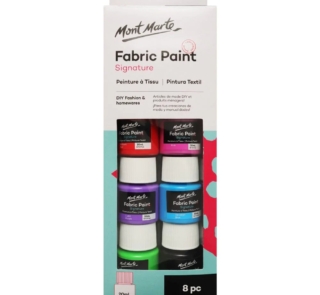mont marte fabric paint set signature 8pc x 20ml 0 7oz front