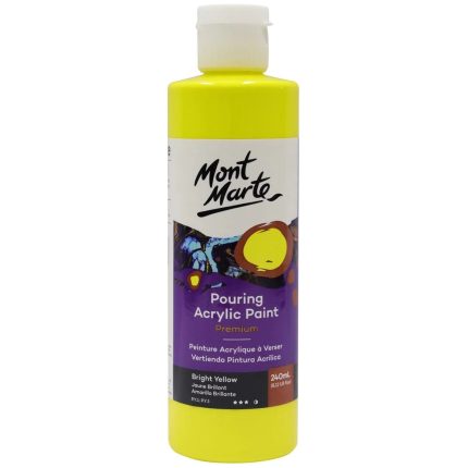 Bright Yellow Acrylic Paint