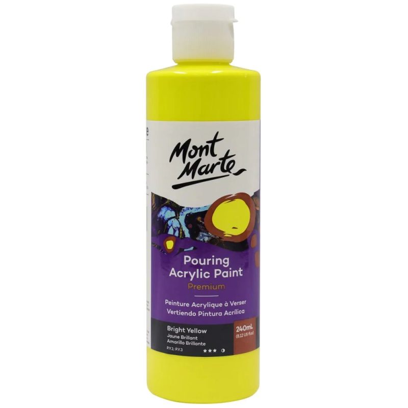Bright Yellow Acrylic Paint