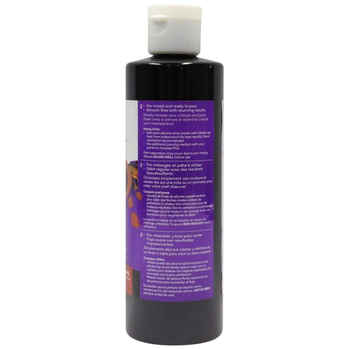mont marte pouring acrylic paint premium 240ml 8 12oz lamp black 3