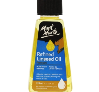 mont marte refined linseed oil premium 125ml 4 23oz front