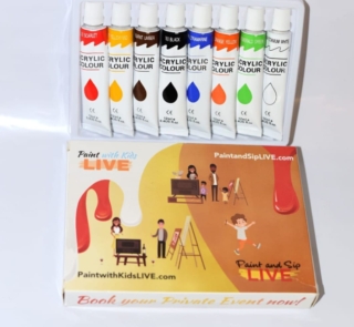 paint and sip acrylic paint 8pcs set picture