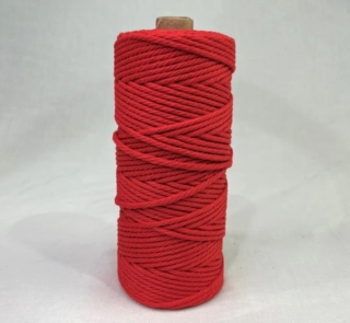 red macrame rope 3mm image