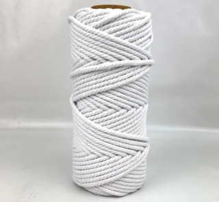 white 5mm macrame rope image 1